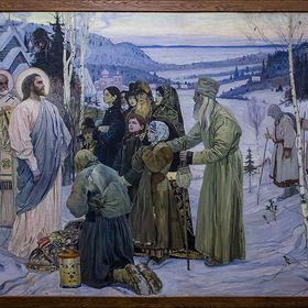 Картину Нестерова "Святая Русь" отреставрировали в Русском музее