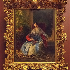 В Русском музее портрет княгини Е. П. Салтыковой, 1841, К.П.Брюллов