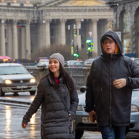 В Питере плохая погода: январь, идет дождь